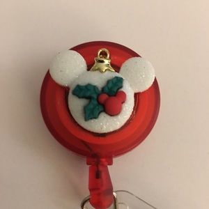 Disney Mouse ears Christmas Badge Holder $10